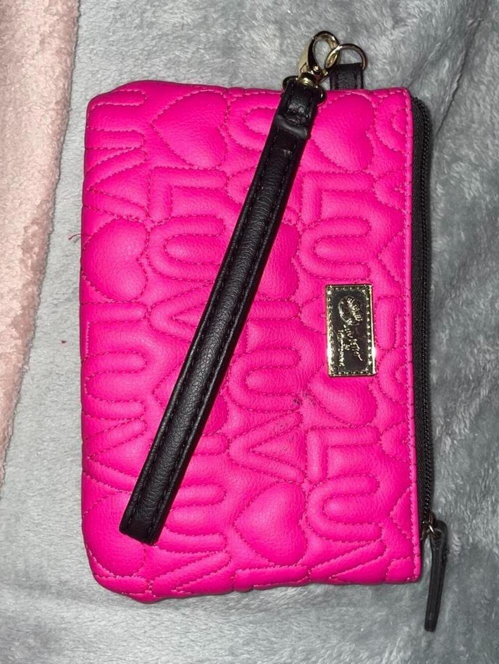 Luv Betsey by Betsey Johnson Pink Quilted Wristlet Wallet